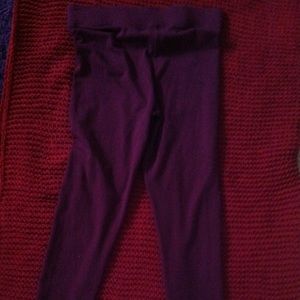 FOREVER 21 MAROON LEGGINGS SMALL WOMENS